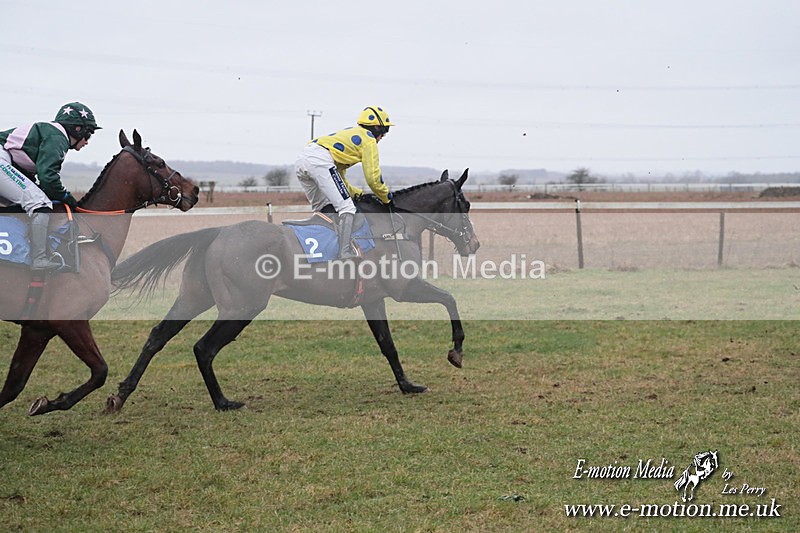 PtP 260125 740 - Cocklebarrow Point-to-Point racing with the Heythrop Hunt 26/01/25