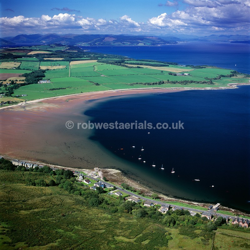 aerial pictures of Scotland west coast Islands at Bute