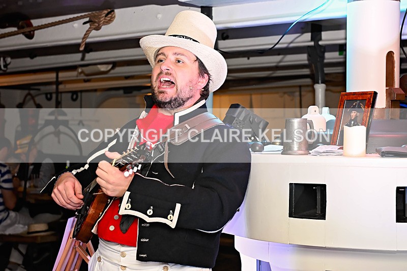 HMS PICKLE-118 - PICKLE NIGHT HMS WARRIOR 1860