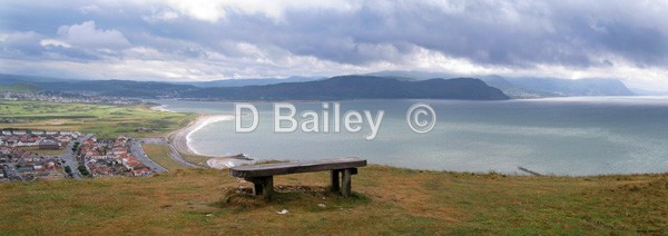 panoramic view Llandudno West Shore