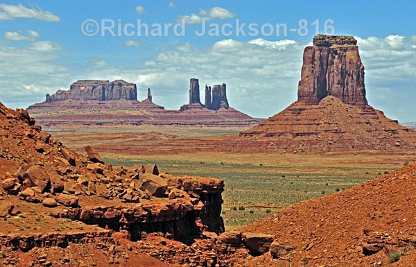 Mesa, Spires & Butte - Monument Valley
