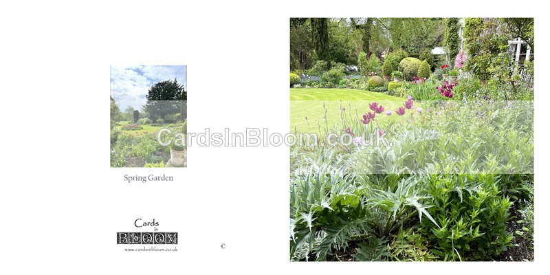 028 Spring garden - FLORAL GREETING CARDS