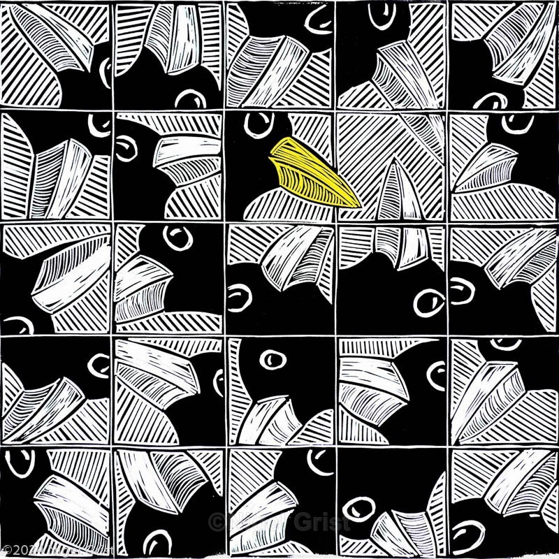 - Linocut