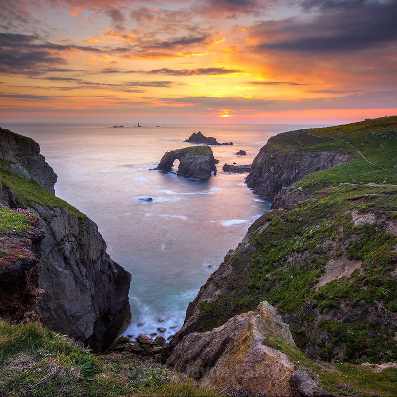 PS046 Landsend Sunset, Cornwall - Magical Britain