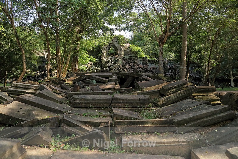 Beng Mealea ruined entrance path, Cambodia - Cambodia