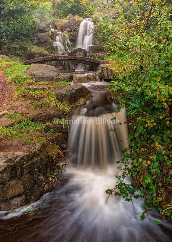 Japanese Lake Waterfall - Rivington And Surrounding Areas