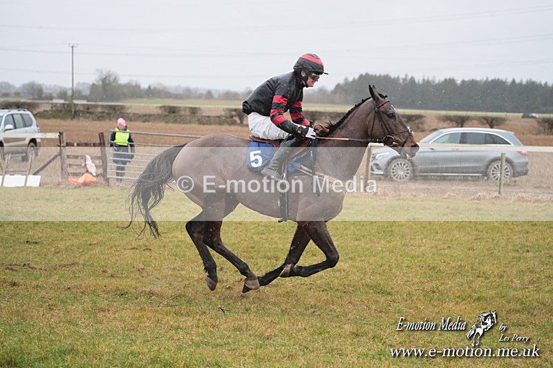 PtP 260125 106 - Cocklebarrow Point-to-Point racing with the Heythrop Hunt 26/01/25