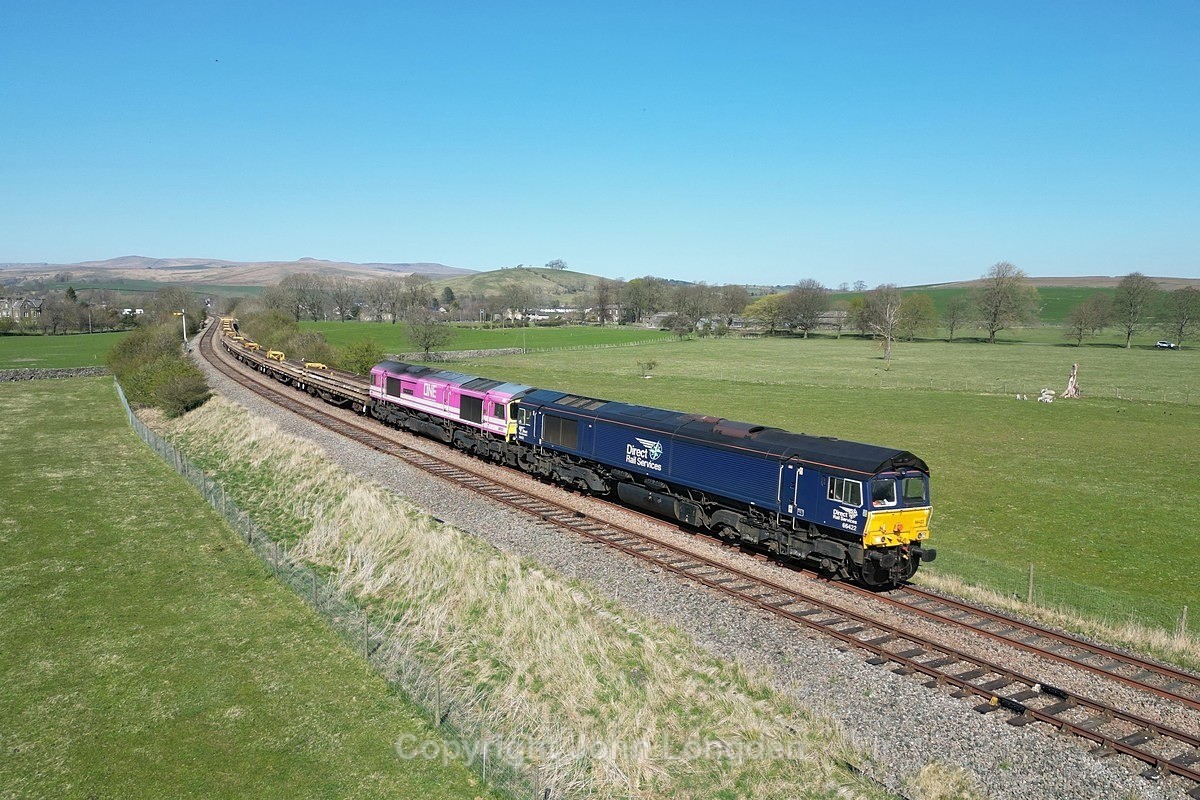 JL - 10.4.25 66422 66587 6K05 Carlise - Crewe, Goosemere Heights - Latest shots