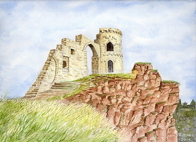 Mow Cop Castle - Watercolour Paintings