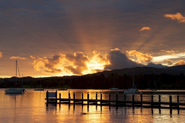Sunset, Lake Windemere - Landscape