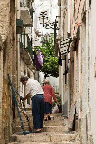 Lisbon - narrow street #2 - Portugal and a hint of Spain