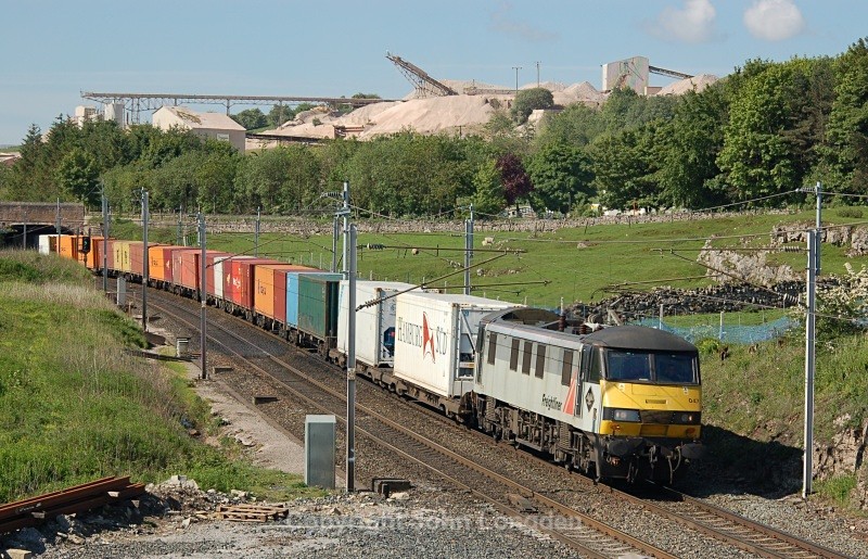 1.6.07 90047 4S50 Crewe - Coatbridge, Shap Beck - West Coast Main Line (north to south)