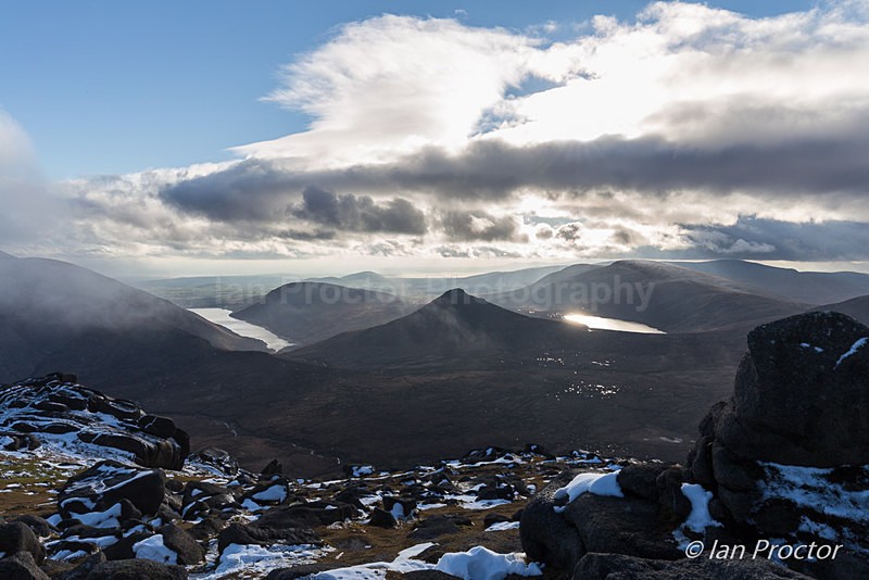 Bearnagh Summit View - Mourne Mountains