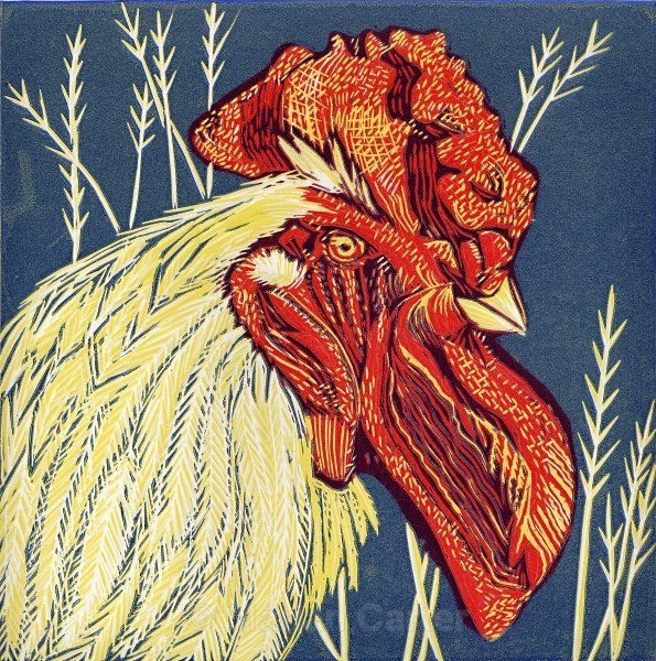 I've Got My Beady Little Eye On You - Reduction Linocuts