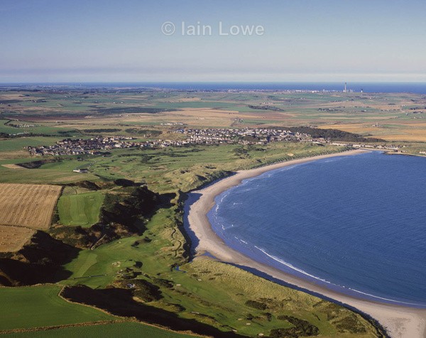 Cruden Bay Course  Town - Scottish Links Aerial Images