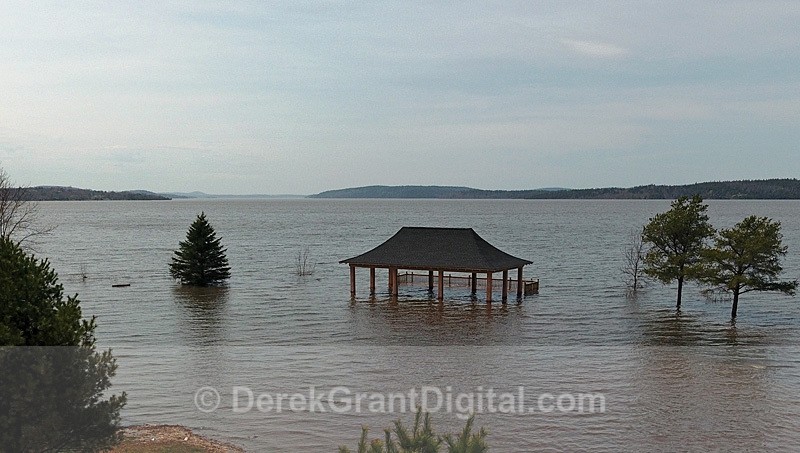Rothesay Gazebo Spring Flood 2018 New Brunswick Canada - Extreme Weather