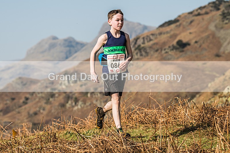 Elterwater-139 - Kendal Winter League Elterwater Under 13 Fell Race Sunday 9th March 2025