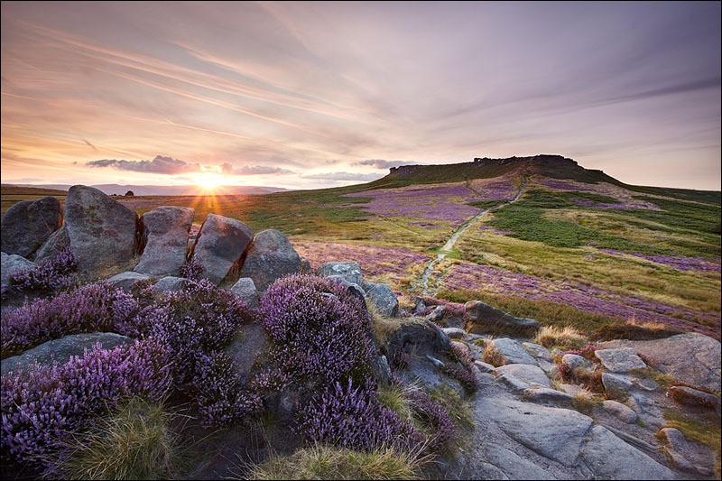 The Fort Wall -  Carl Wark Sunset - Peak District | Dark Peak
