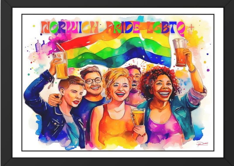 Spectrum of Joy, Pride Day Paintings by Paul Duddell, Whispers & Strokes - Artist, Painter, and Photographer