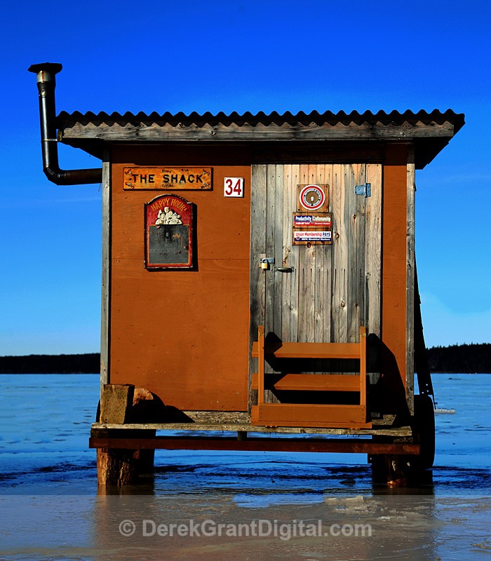 Ice Fishing Shacks New Brunswick Canada