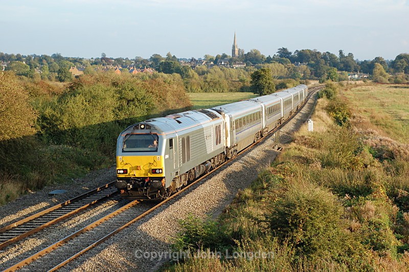 30.9.14 - 67014 1R55 16.47 Marylebone - B'ham Moor St, Kings Sutton - Chiltern Routes (north to south)