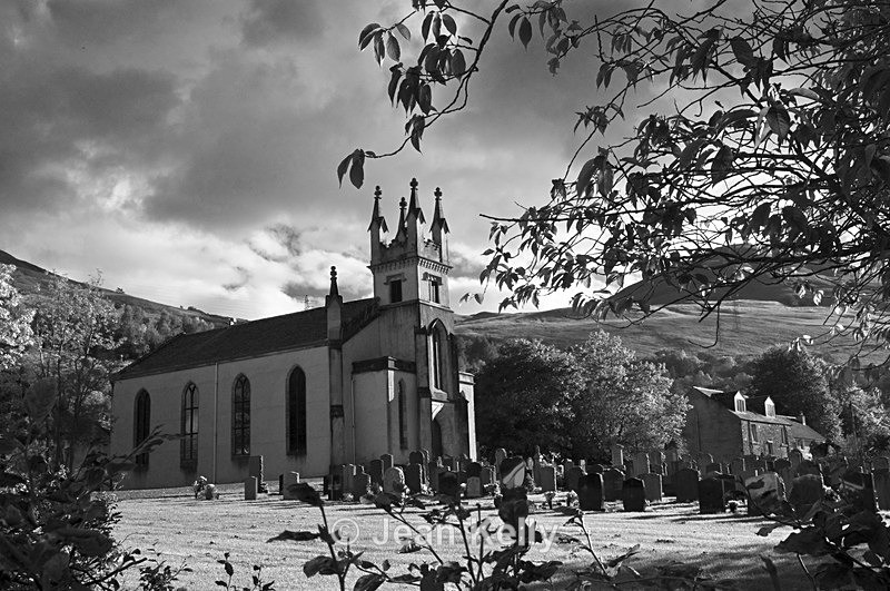 Arrochar Parish Church - 4192 - Black and white