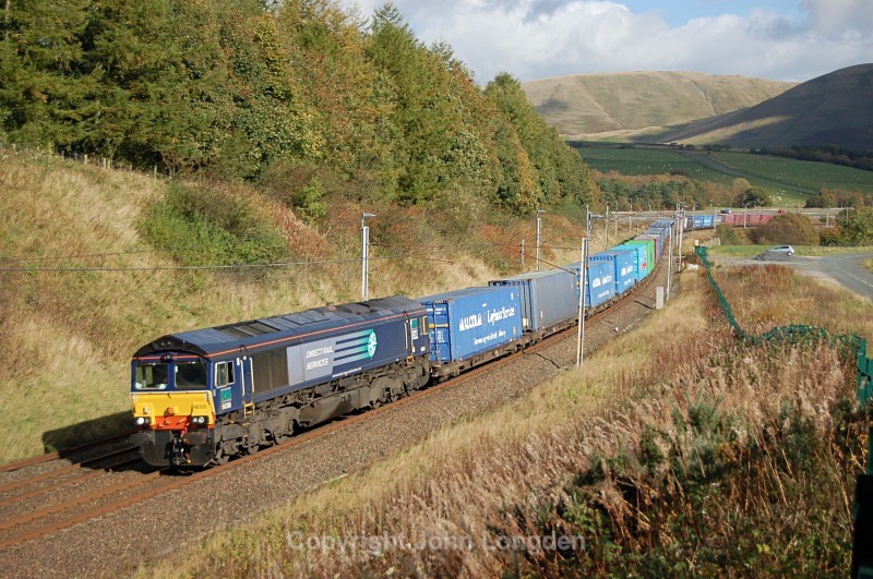 17.10.13 - 66305 4M44 Mossend - Daventry, Beckfoot - West Coast Main Line (north to south)