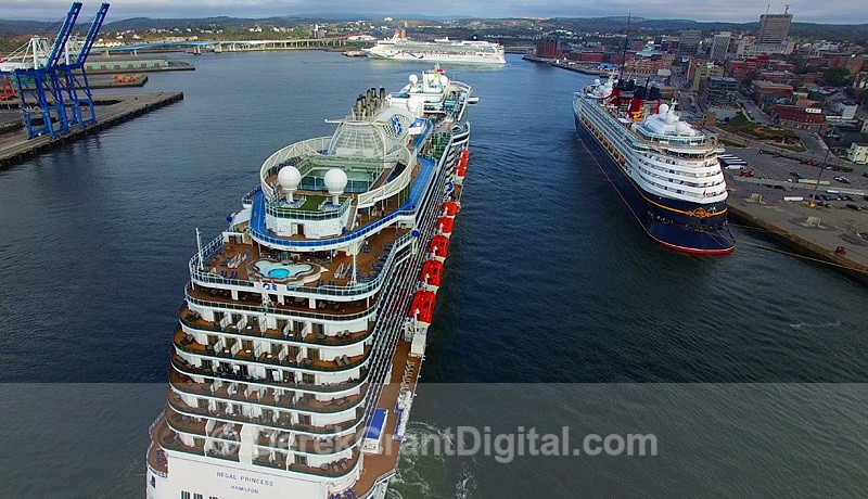 Three Cruise Ship Day  Saint John New Brunswick Canada - Cruise Ships