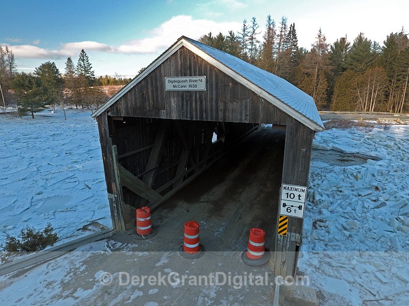 Digdeguash Covered Bridge #4 McCann 1938 - Covered Bridges of New Brunswick