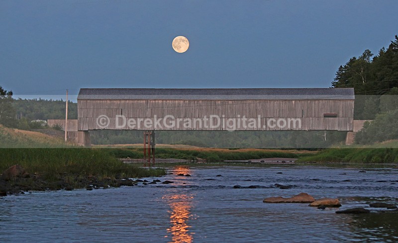Full Moon along the Hammond - Sunset/Moonrise
