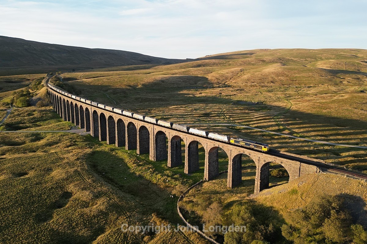 JL - 16.9.24 60056 6E77 Arcow - Hunslet, Ribbehead Viaduct - Latest shots