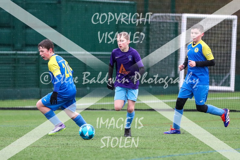 1DX20609 - 2026-02-15 FC Abbey Meads U13 Purple V Royal Wootton Bassett Town Youth U13 Yellow