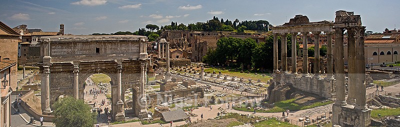 Panorama of the Forum - Rome, Italy