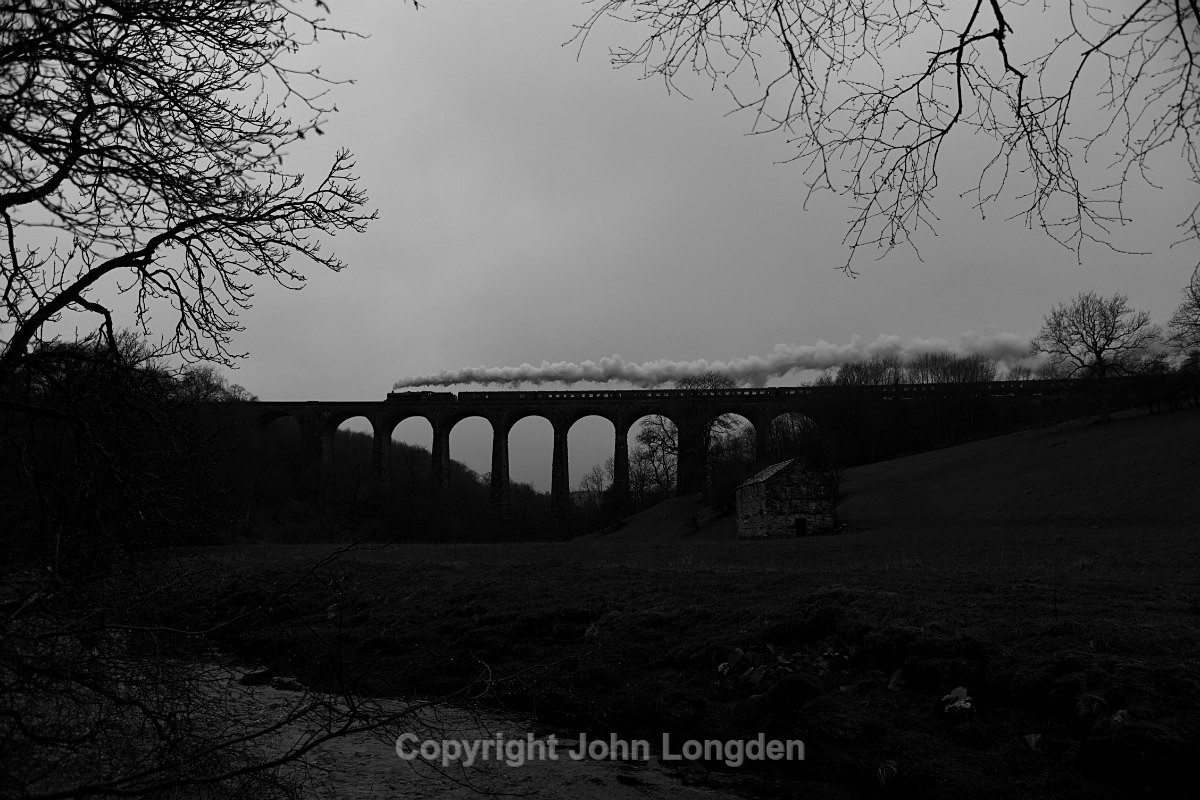 JL - 3318 LMS Jubilee 4-6-0 45699 'Galatea' 1Z87 Carlisle - Euston - Smardale viaduct