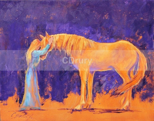 CL02145 An Understanding Friend - Horses and Cowgirls