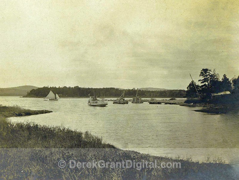 Rothesay Yacht Club Albumen 19th Century New Brunswick Canada - Historic New Brunswick