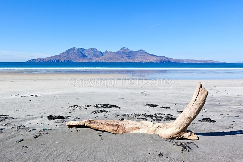 Isle of Rum from Laig Bay, Isle Of Eigg_ - Landscape format