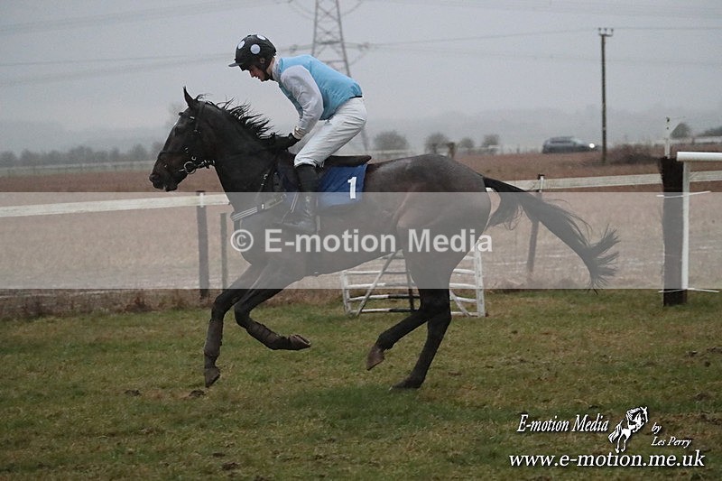 PtP 260125 1209 - Cocklebarrow Point-to-Point racing with the Heythrop Hunt 26/01/25