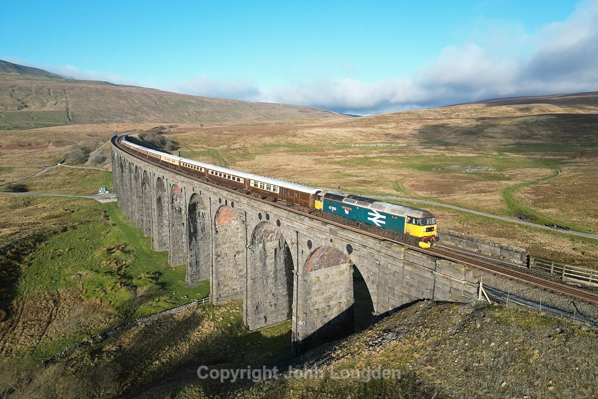 JL - 6.1.24 47593 1Z56 Hereford - Appleby, Ribblehead Viaduct - Ribblehead Viaduct