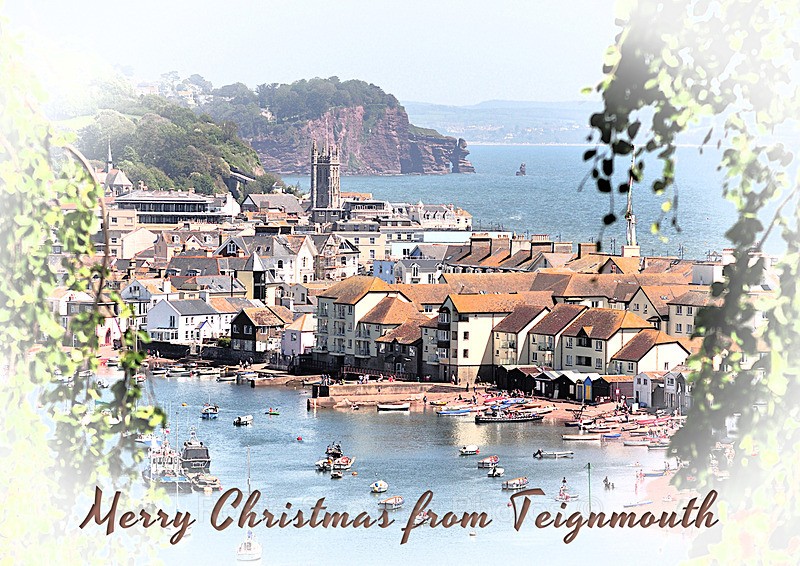 TS74  Teignmouth View yesteryear - XMAS CARDS Teignmouth and Shaldon