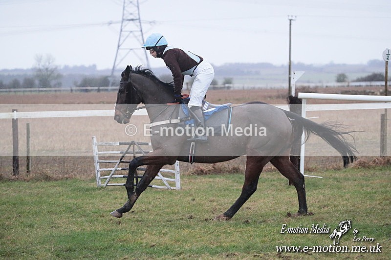 PtP 260125 708 - Cocklebarrow Point-to-Point racing with the Heythrop Hunt 26/01/25