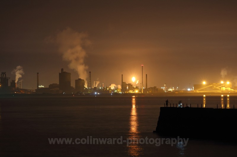 Teeside at night - North Yorkshire and Cleveland
