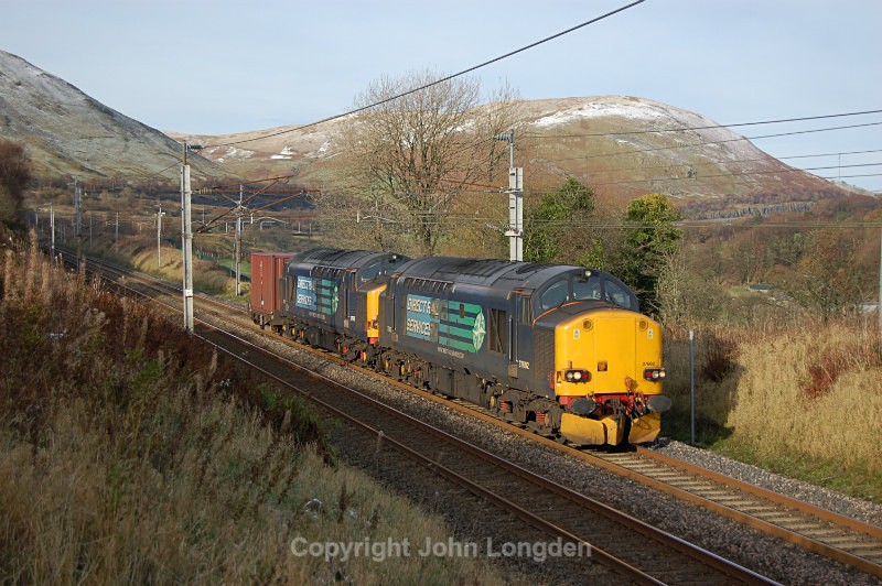 JL - 21.11.15 37602 37605 6K73 Sellafield - Crewe, Carlingill - West Coast Main Line (north to south)