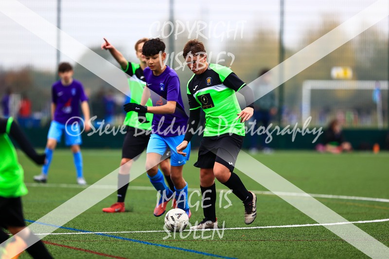 1DX30244 - 2025-10-12 FC Abbey Meads U14 Orange V Kingsdown Lions U14