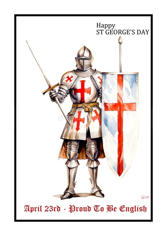 Proud To Be English, St George's Day Paintings by Paul Duddell, Whispers & Strokes - Artist, Painter, and Photographer
