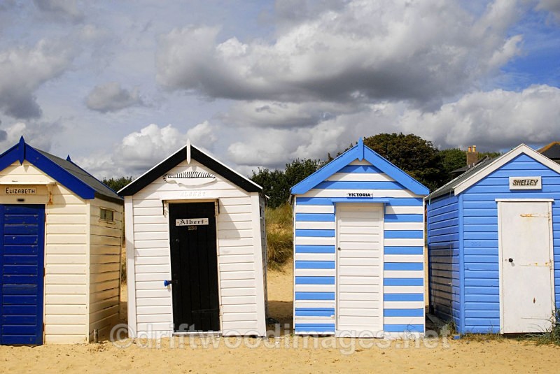 Beach huts at Gun Hill - Southwold Suffolk