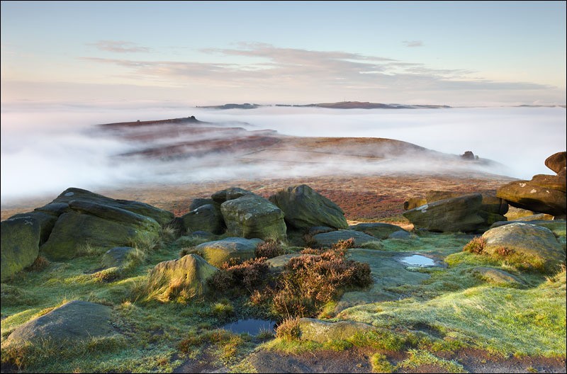 Parting Mists Over Owler Tor - Peak District | Dark Peak