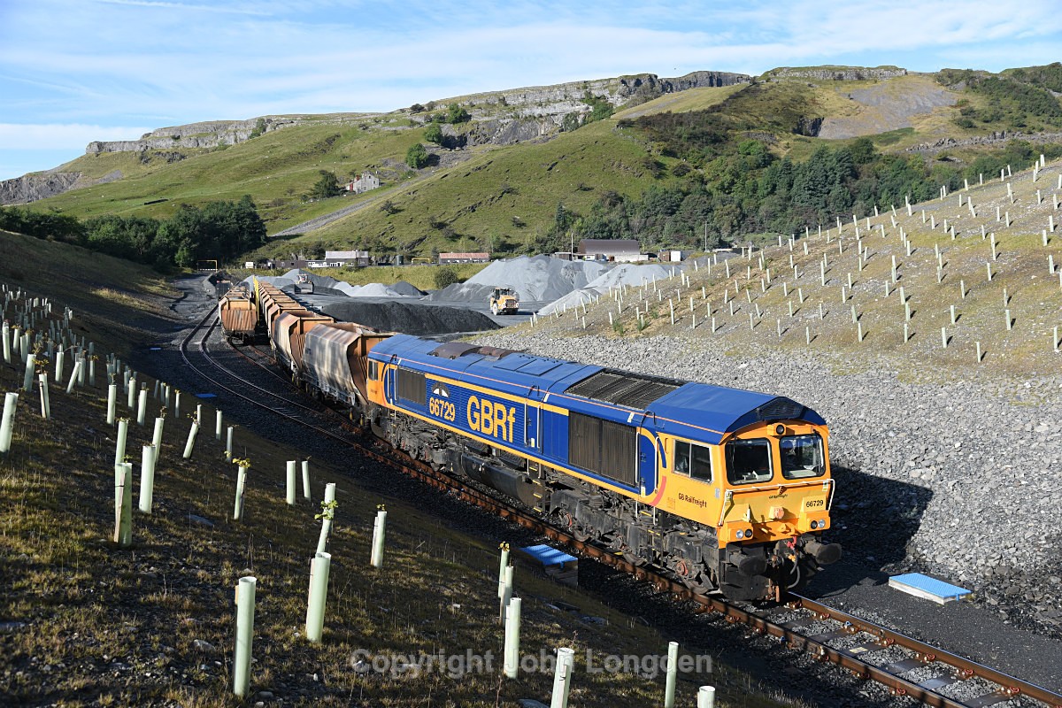 JL - 19.9.17 66729 6M25 Doncaster - Arcow, Arcow Quarry - Arcow branch