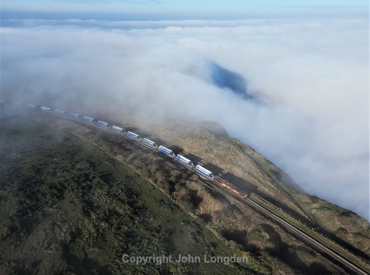 JL - 14.2.23 66181 6F23 Tees Dock - Boulby, Hunts Cliff - Teesside (west to east)