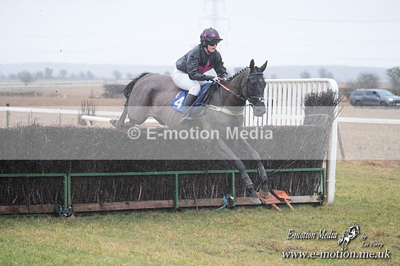 PtP 260125 333 - Cocklebarrow Point-to-Point racing with the Heythrop Hunt 26/01/25